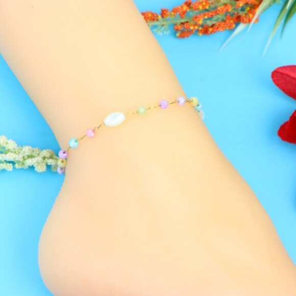 Elegant Handmade Anklet – Perfect for Women & Girls | Ideal Gift Option, DYC1451 - Picture 2 of 9